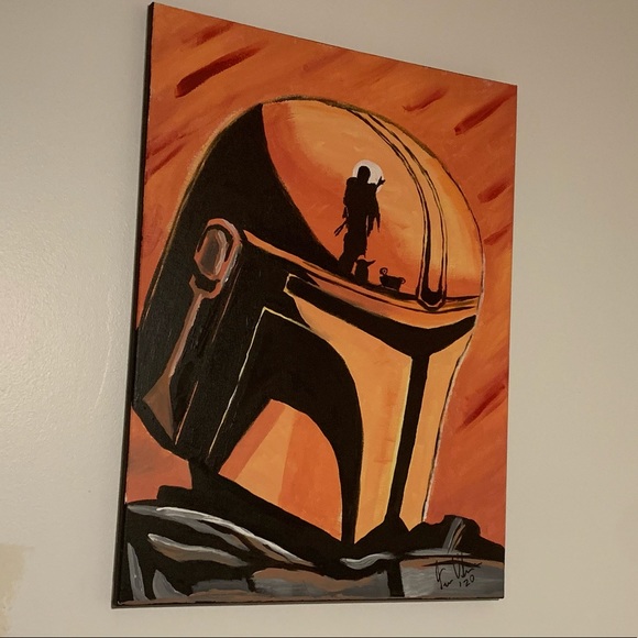 The Mandalorian canvas painting Star Wars - Picture 1 of 5